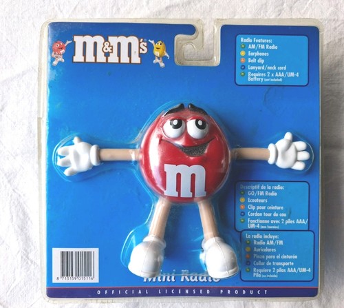 Figur mini radio rot - m&ms,