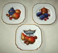 3 antike versch. Obst