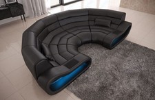 Sofa Leder Couch Ecksofa