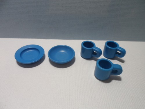 Playmobil blaues geschirrset - blaues,