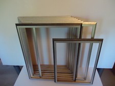 Bilderrahmen 30x40 40x50 silber schwarz Holz Rahmen für Keilrahmen Leinwand