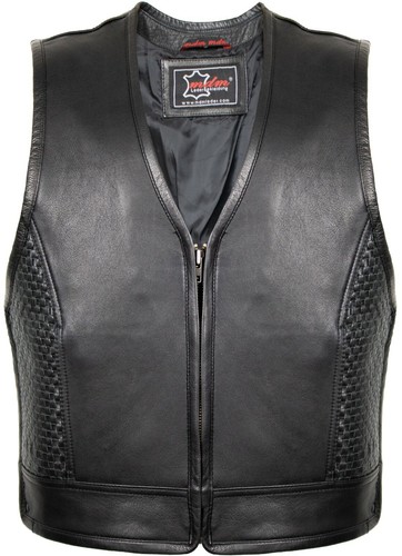 Herren biker kutte lederweste - herren,