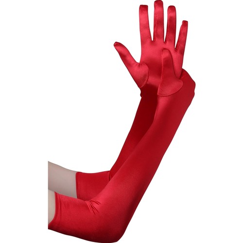 Satin handschuhe damen lang - satin,