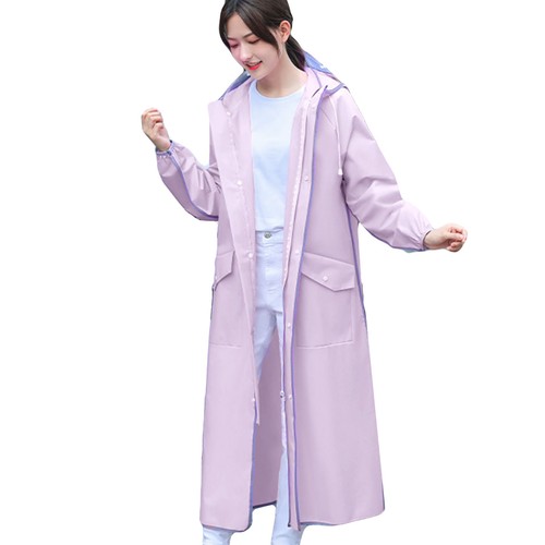 Damen regenponcho lila - regenponcho,