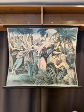 Antike Schulwandkarte, Leinen