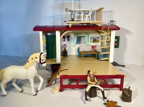 Schleich pferde wohnwagen - pferde,
