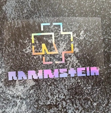 Rammstein Band Rock Gruppe holografischer Auto Laptop Wandbild Aufkleber Abziehbild 15 x 9