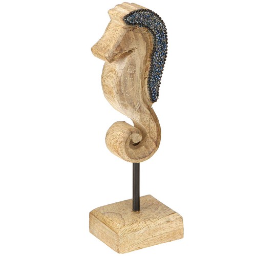 Seepferdchen deko mangoholz - seepferdchen,