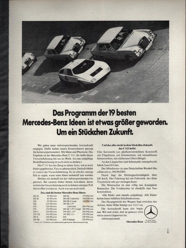 Mercedes werbeanzeige werbung - mercedes,
