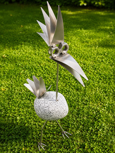 Edelstahlvogel granitvogel - edelstahlvogel,