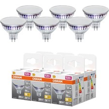 6er Pack Osram GU5.3 MR16 LED Strahler 120° 3,3W wie 35W 2700K warmweißes Licht