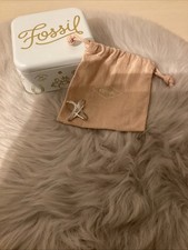 Fossil Ring, Gr.58, Silber