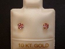 Rosa Turmalin Ohrstecker -