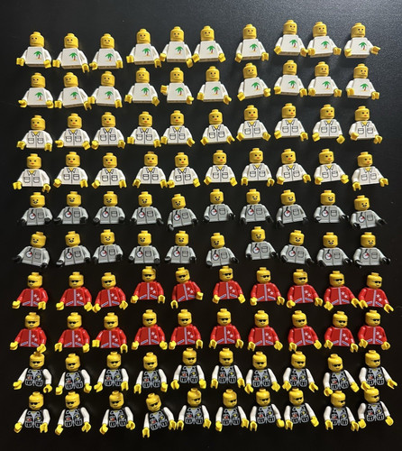 100x lego set figuren - lego,