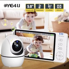 5-Zoll-Video-Babyphone mit Kamera, PTZ-Zoom, Babyphone-Kamera, Sicherheitsschutz