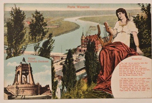 Porta westfalica kaiser - ak,