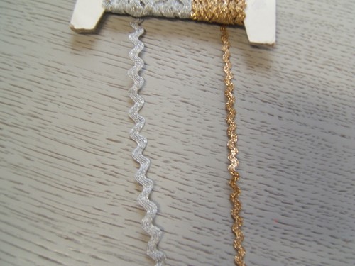 Meter zackenlitze gold und - meter,