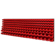 Stapelboxen Wandregal Box Sichtlagerkästen Schüttenregal Lagersystem 192 Boxen