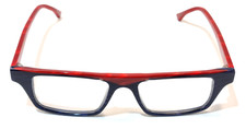theo merckx 10 blau/rot/transparente Brille/eyeglasses frame belgium
