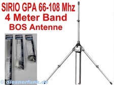 SIRIO GPA 66-108 Basis Antenne 4m VHF BOS Funk UKW Radio Piraten Sender Amateur