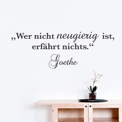 Wandtattoo zitat wer - wandtattoo,