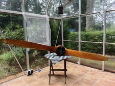 Flugzeug Luftschraube (Propeller) aus Holz, 60er Jahre Modell, 210 cm x 13 cm