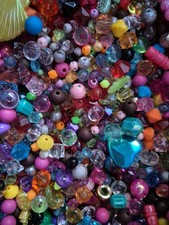 200 g Perlen Kunststoff Basteln Schmuckherstellung KINDER Hobbyauflösung