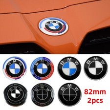 2x82mm Vorne+Hinten Für BMW Emblem Motorhaube Heckklappe Kofferraum Abzeichen