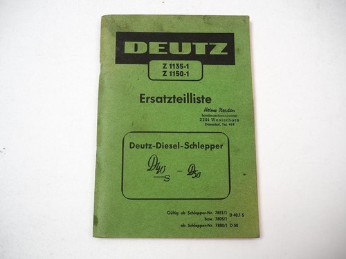 Deutz d40 d50 - deutz,