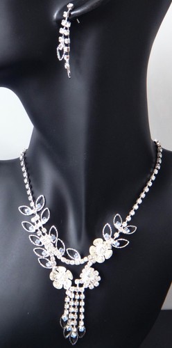 Halskette silber strass - halskette,