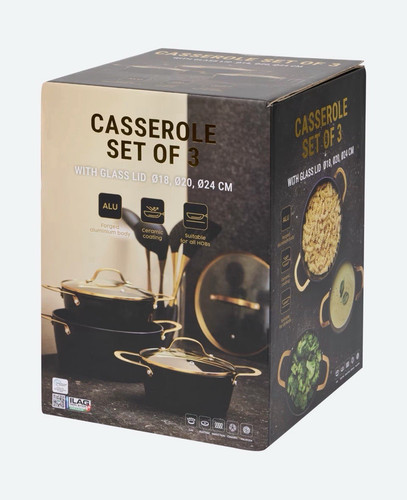 Teiliges topfset alu keramik - 3-teiliges,