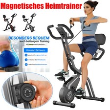 Magnetischer Hometrainer fahrrad Klappbar Ergometer Heimtrainer Fitnessbikes 