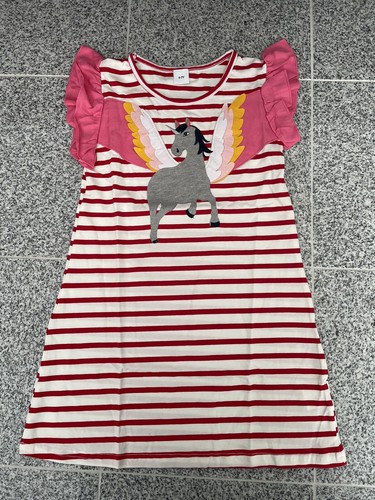 Mädchen kleid 110 116 einhorn - 110/116,