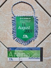 ARENA ERÖFFNUNG SCHALKE 04 EINTRITTSKARTE WIMPEL 2001 S04 Fussball Fan Ticket ak