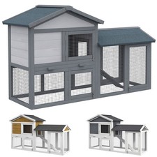 PawHut Kaninchenstall 2 Etagen