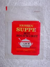 DDR Plaste Beutel Erbsensuppe