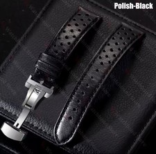 Leder Uhrenarmband Schmetterlingsschnalle 18-22mm Vintage Echtleder Ersatzband