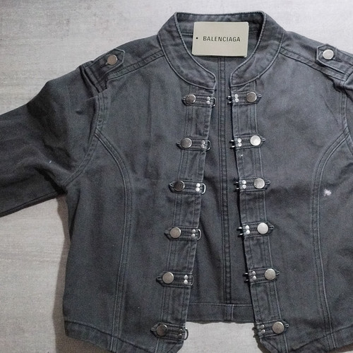 Balenciaga graue denimjacke - balenciaga,