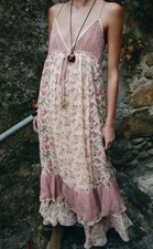 Zara patchwork maxikleid rosa - zara,