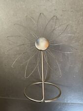 Edelstahl Bilderständer Fotohalter Zettelhalter Notizzettel Blume silber Deko