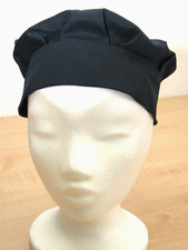 Barett aus dunkelblauer Baumwolle Mittelalter LARP Fantasy Hut Haube Kappe Mütze