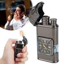 Feuerzeug Mit Uhr Double Flame