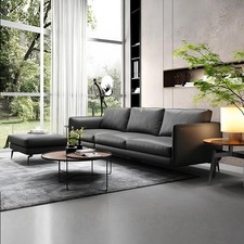 Ledersofa Couch Wohnlandschaft