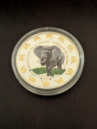 Silber benin elefant - 1,