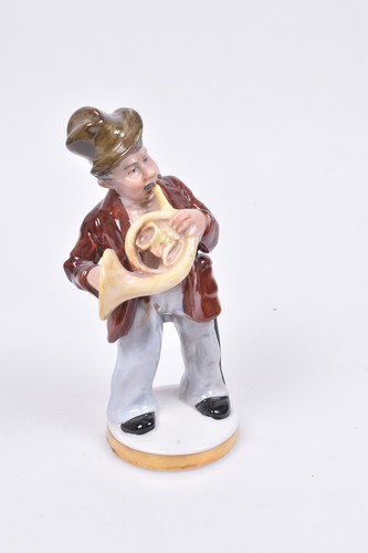 Porzellanfigur musiker mit - porzellanfigur,