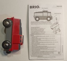 BRIO  rote FrachtLok / Rangierlok -  elektrische Lok - Batteriebetrieb  #SII