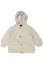 Steiff Jacke Jungen Mantel Weste Kinderjacke Gr. EU 104 Baumwolle Beige #79j79ez