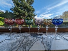 6 Kristallgläser bunt –