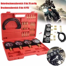 Motorrad 4 Vergaser Synchrontester 4 Synchronuhren Synchrontestgerät einstellen