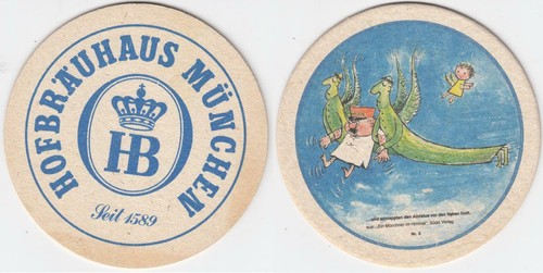 Bierdeckel hofbräuhaus ein - bierdeckel,